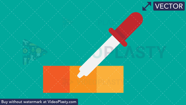 Ink Dropper Flat Icon Vector Clipart
