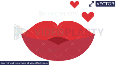 Lips Smooch Vector Clipart