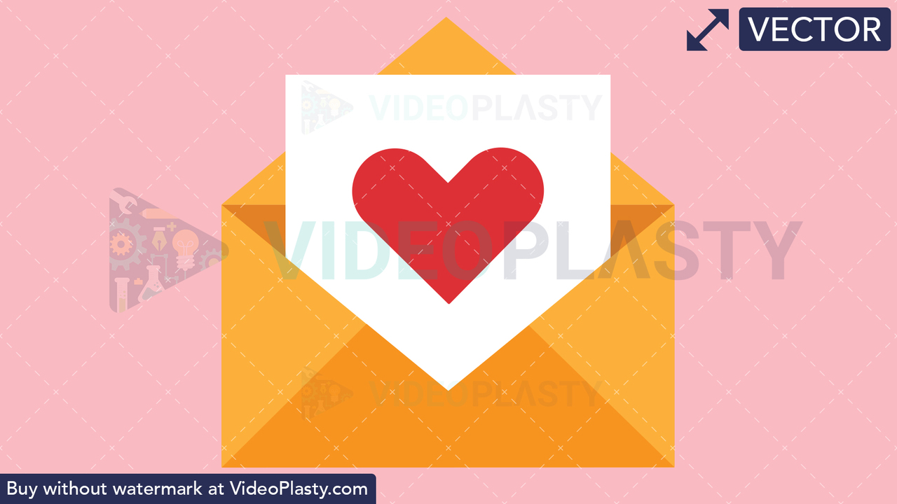 Love Letter Vector Clipart