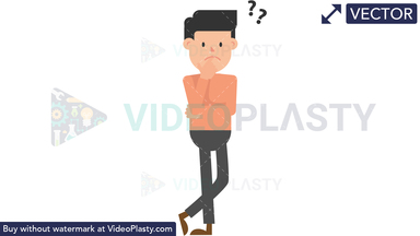 Man Thinking Vector Clipart