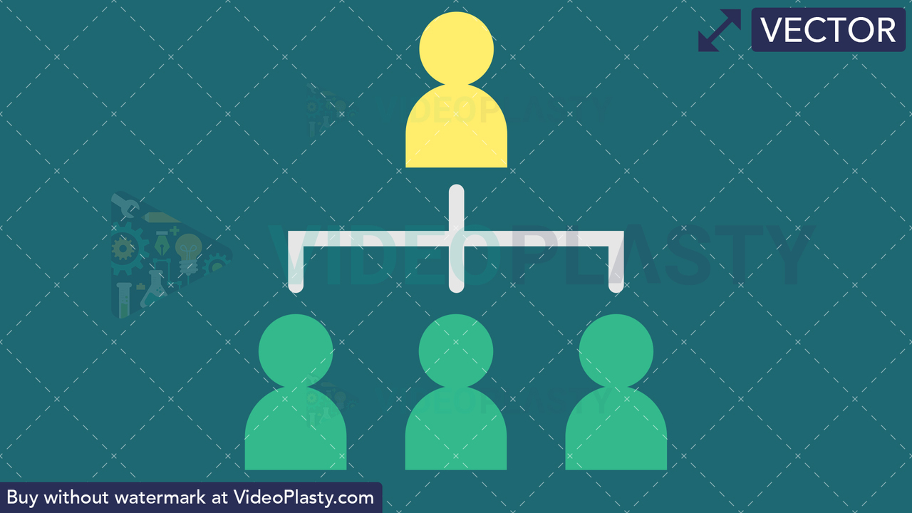 Management Flat Icon Vector Clipart