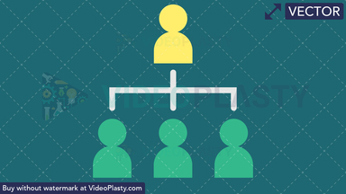 Management Flat Icon Vector Clipart