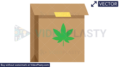 Marijuana Bag Vector Clipart