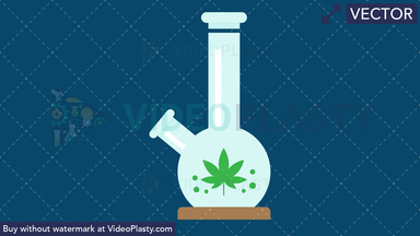Marijuana Bong Vector Clipart