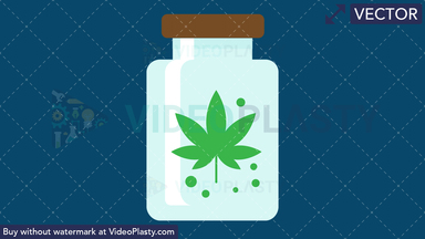 Marijuana Container Vector Clipart