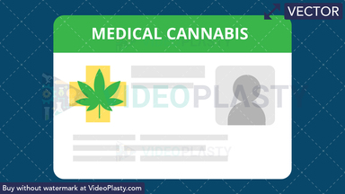 Marijuana ID Card Vector Clipart