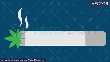 Marijuana Joint Vector Clipart
