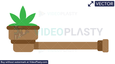 Marijuana Pipe Vector Clipart