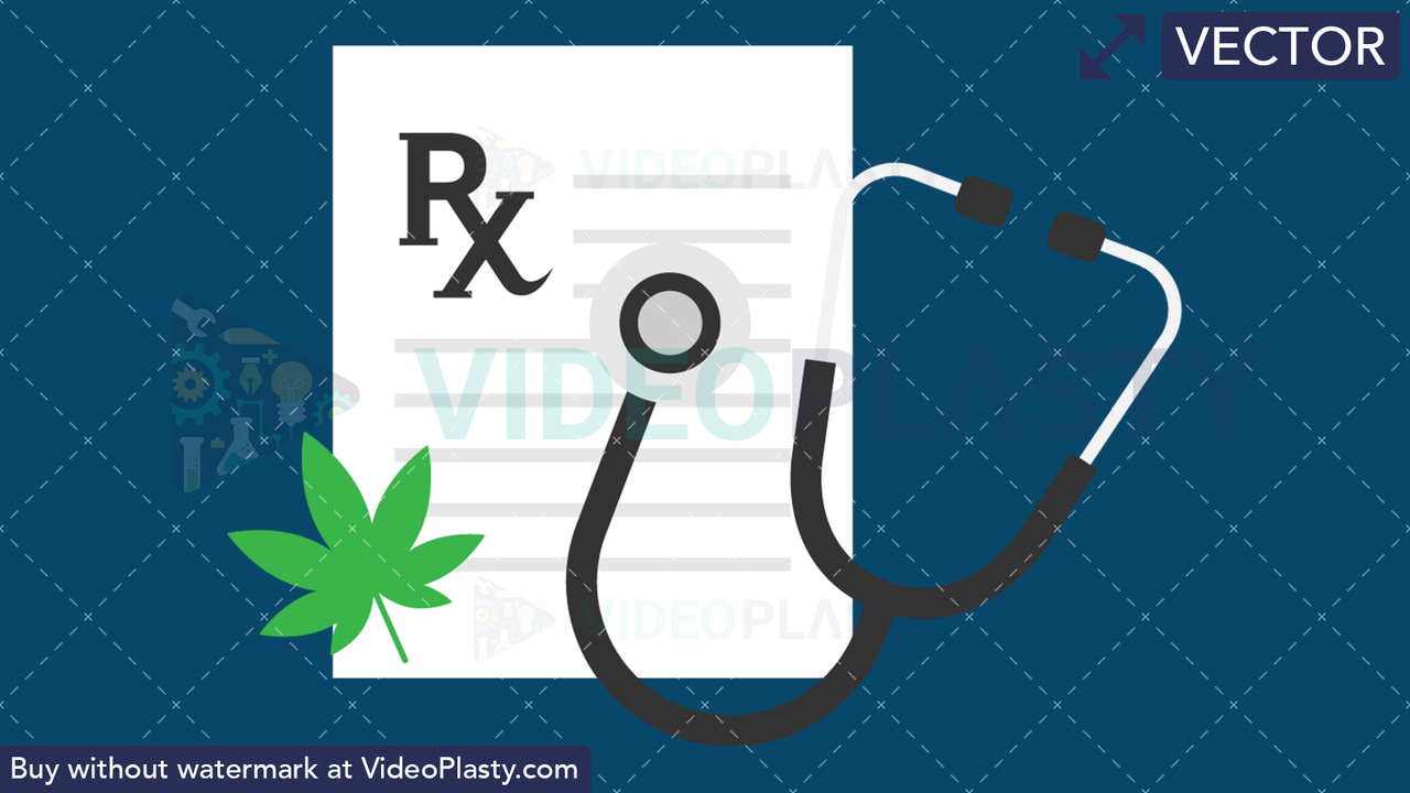 Marijuana Prescription Vector Clipart