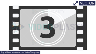 Movie Countdown Vector Clipart