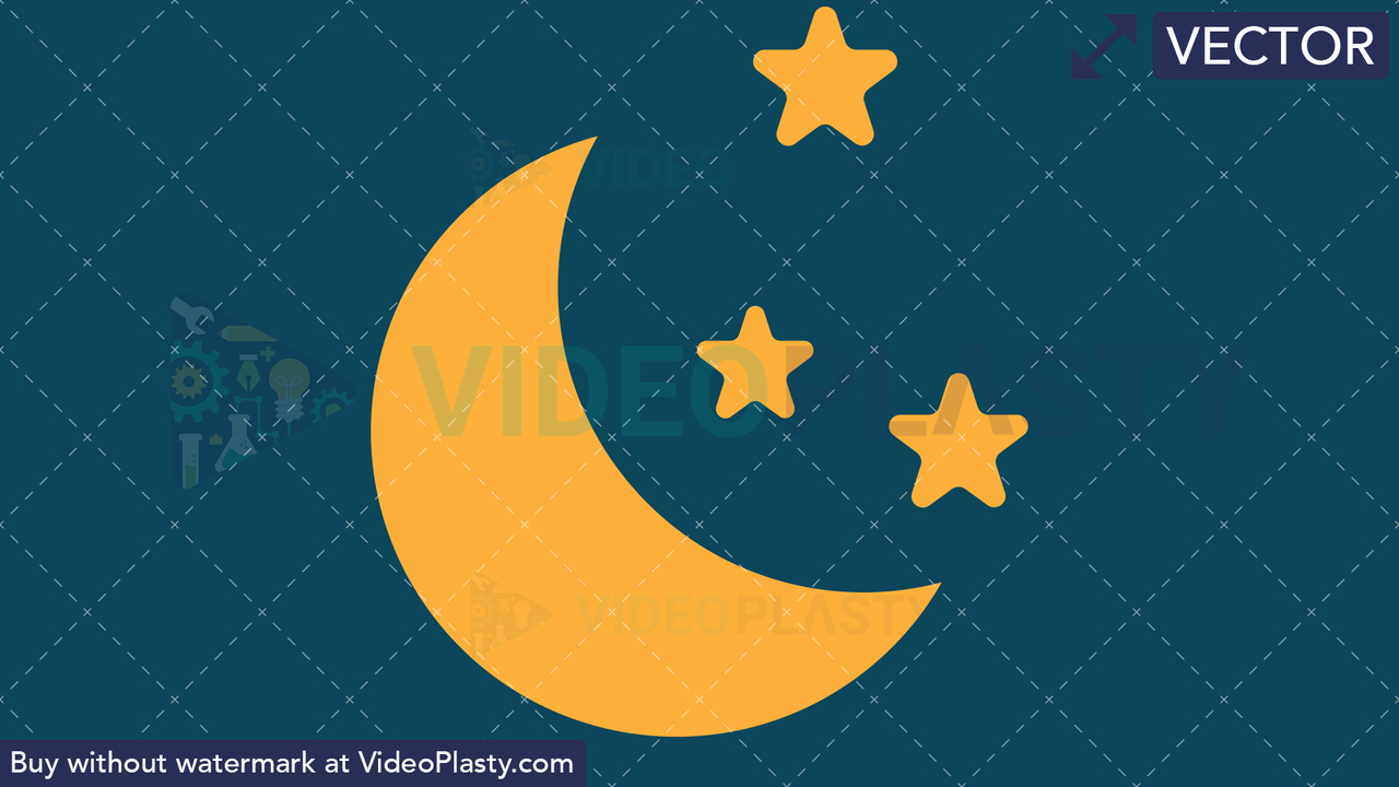 Night Icon Vector Clipart