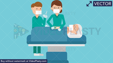 Patient Operation Vector Clipart