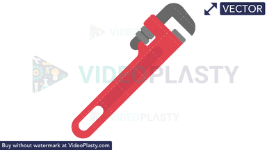 Pipe Wrench Icon Vector Clipart