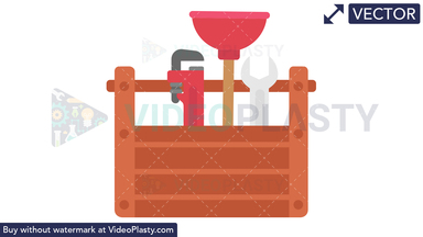 Plumbing Tools Icon Vector Clipart