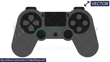 PS Controller Icon Vector Clipart