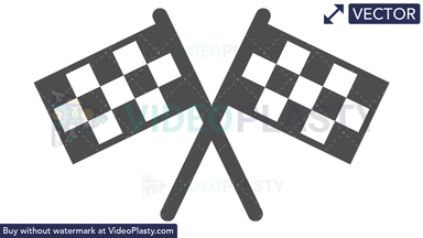 Race Finish Icon Vector Clipart