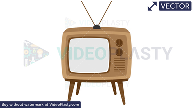 Retro TV Vector Clipart