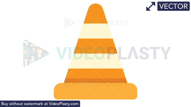 Safety Cone Icon Vector Clipart