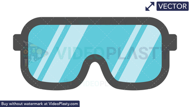Safety Glasses Icon Vector Clipart
