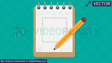Sketchpad Flat Icon Vector Clipart