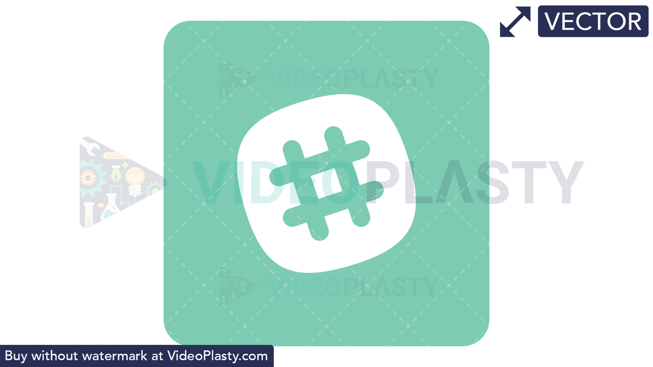 Slack Icon Vector Clipart