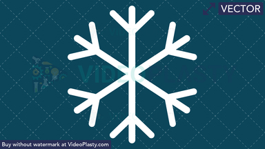 Snowflake Icon Vector Clipart
