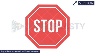 Stop Sign Icon Vector Clipart