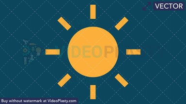 Sunny Icon Vector Clipart