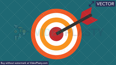 Target Flat Icon Vector Clipart