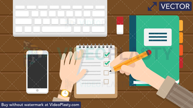 To Do List Scene Vector Clipart