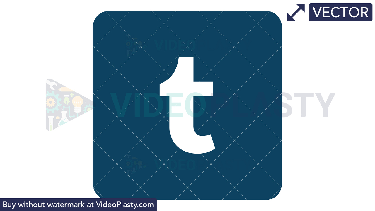Tumblr Icon Vector Clipart