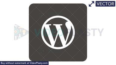 WordPress Icon Vector Clipart